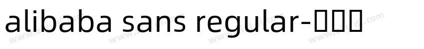 alibaba sans regular字体转换